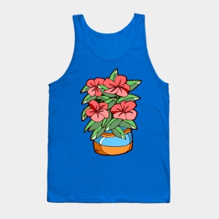 Flowering Potted Plant Tank Top